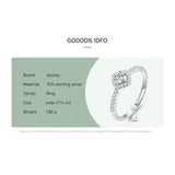 925 Silver CZ Square Princess Ring Wedding Jewelry