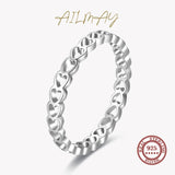 925 Silver Heart to Heart Stackable Ring For Women