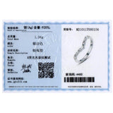 925 Silver CZ Stackable Heart Ring Clear Zircon Fine Jewelry