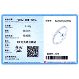 925 Silver Star Rings with Zircon Stackable Finger Ring for Women