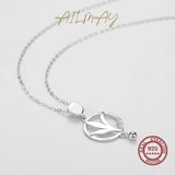 925 Silver Tree Of Life Necklace CZ Pendant Romantic Jewelry Wedding Gift