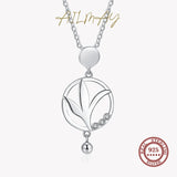 925 Silver Tree Of Life Necklace CZ Pendant Romantic Jewelry Wedding Gift