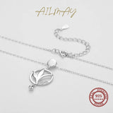 925 Silver Tree Of Life Necklace CZ Pendant Romantic Jewelry Wedding Gift