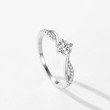 925 Silver 1CT CZ Wedding Ring for Women