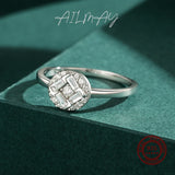 Cubic Zirconia 925 Silver Round Rings for Women Wedding
