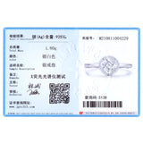 Cubic Zirconia 925 Silver Round Rings for Women Wedding