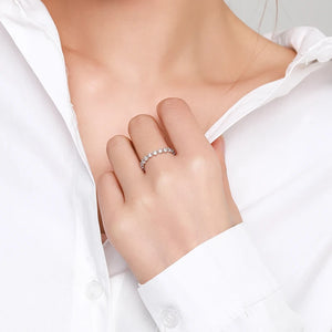 Stackable Clear Zircon CZ Rings for Women - Fine Jewelry