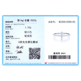 925 Sterling Silver Classic Cross CZ Ring Wedding Fine Jewelry