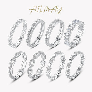 Stunning 925 Sterling Silver CZ Rings for Women