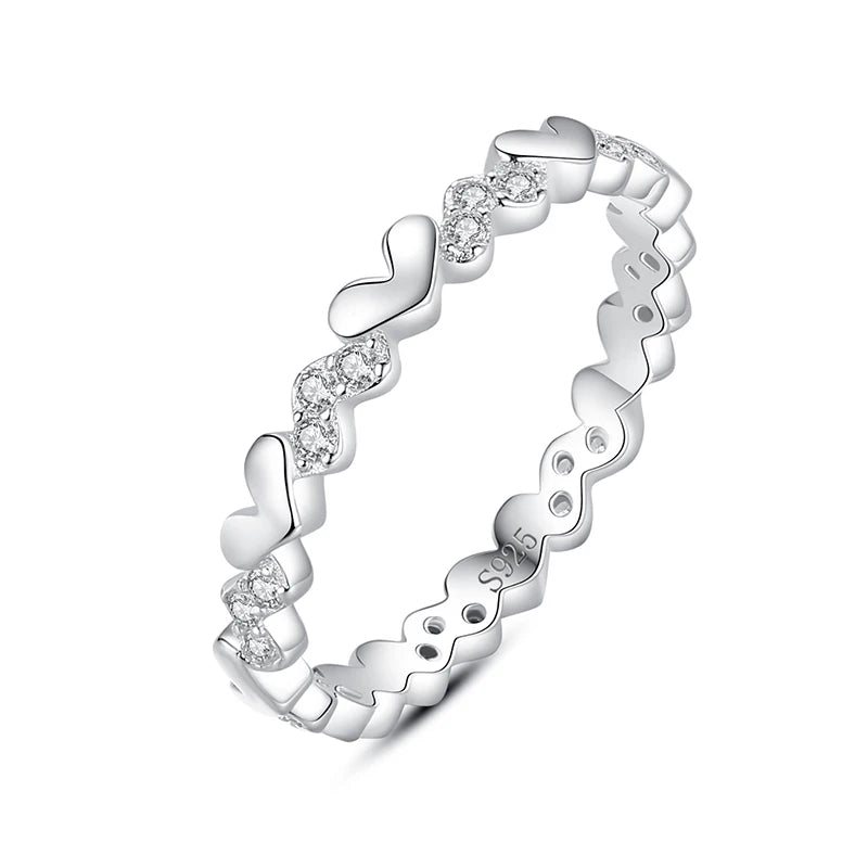 Stunning 925 Sterling Silver CZ Rings for Women