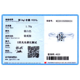 925 Sterling Silver CZ Charm Heart Ring for Women Wedding Jewelry