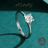925 Sterling Silver CZ Charm Heart Ring for Women Wedding Jewelry