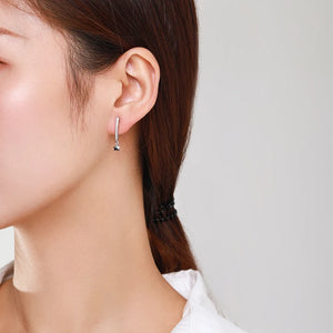 925 Silver Zircon Stars Stud Earrings for Women Wedding