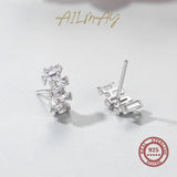 925 Silver Trapezoid Earrings Wedding Fine Jewelry