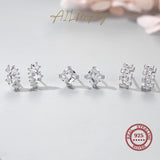 925 Silver Trapezoid Earrings Wedding Fine Jewelry