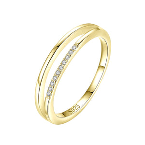 925 Silver Ring Women's Clear Zircon Jewelry