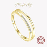 925 Silver Ring Women's Clear Zircon Jewelry