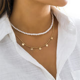 Vintage Multilayer Pearl Necklace for Women