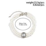 Multilayer Crystal Choker Necklace for Women