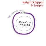 Punk Iron Chain Anklet 9 Colors Minimalist Adjustable Anklet