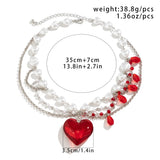 Romantic Heart Pendant Choker Necklace Wedding Gift