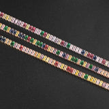Colorful 2.5MM Cubic Zirconia Tennis Bracelet for Women Girls