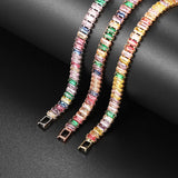 Colorful 2.5MM Cubic Zirconia Tennis Bracelet for Women Girls