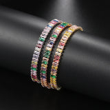 Colorful 2.5MM Cubic Zirconia Tennis Bracelet for Women Girls