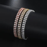 Heart CZ Tennis Bracelet Women Party Wedding Jewelry