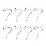 100Pcs Stainless Steel Kidney Earring Wire 20mm