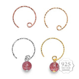 10Pcs/Lot 925 Sterling Silver Earwires Ear Hook DIY Jewelry Making Supplies