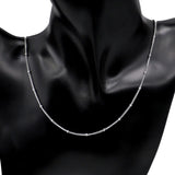 10pcs/lot 1.5mm SS Bead Chain Necklace Chains DIY Jewelry Making