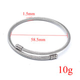 Adjustable Stainless Steel Charm Bracelet for DIY Jewelry Making
