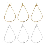 50pcs Copper Metal Geometric Water Drop Earrings DIY Jewelry Accessories
