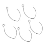 50pcs Stainless Steel Earring Hooks Kidney Ear Wires DIY Jewelry Accessories
