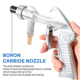 Air Sandblaster Tool for Rust Dust Removal with Boron Carbide Nozzle