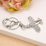 Metal 3D Airplane Keychain Gift for Men Women