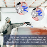 Airless Paint Nozzles Set, Reversible Spray Tips Spray Nozzle