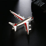 Red Airplane Enamel Brooch Pin for Costumes
