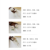 Acrylic Flower Hair Jewelry Chinese Hair Claw Crystal Tassel Hairclip