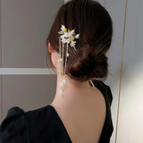 Lily Of The Valley Jewelry Chinese Hairpins Women Pearl Tassel Hair Jewelry Part
