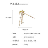 Lily Of The Valley Jewelry Chinese Hairpins Women Pearl Tassel Hair Jewelry Part
