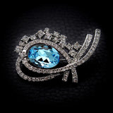 Oval Shaped Crystal Brooches Rhinestone Accessories