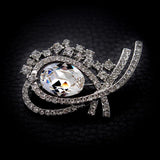Oval Shaped Crystal Brooches Rhinestone Accessories