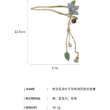 Chinese Style Pearl Tassel Hair Jewelry Acrylic Flower Hairpin Headwear