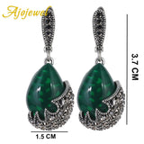 Water Drop Stone Earrings With Rhinestones Ladies Jewelry