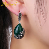 Water Drop Stone Earrings With Rhinestones Ladies Jewelry