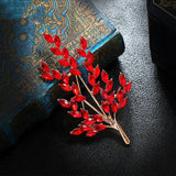 Wheat Ear Flower Crystal Brooches Women's Brooch Pin Gift