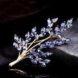 Wheat Ear Flower Crystal Brooches Women's Brooch Pin Gift