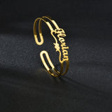 Akizoom Personalized Letter Bracelets with Heart Names for Women B